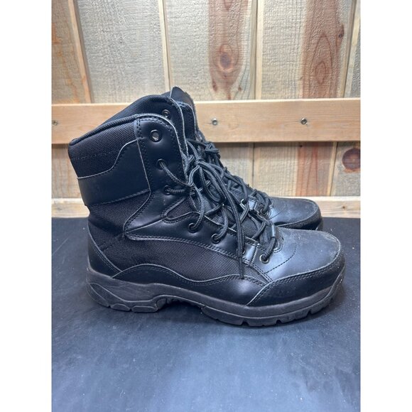 Interceptor Mens Black Tactical Boots Size 7.5 Durable Lace-Up - Picture 1 of 9